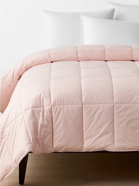 The Company Store Petal Pink Quilted Down Alternative Comforter Twin